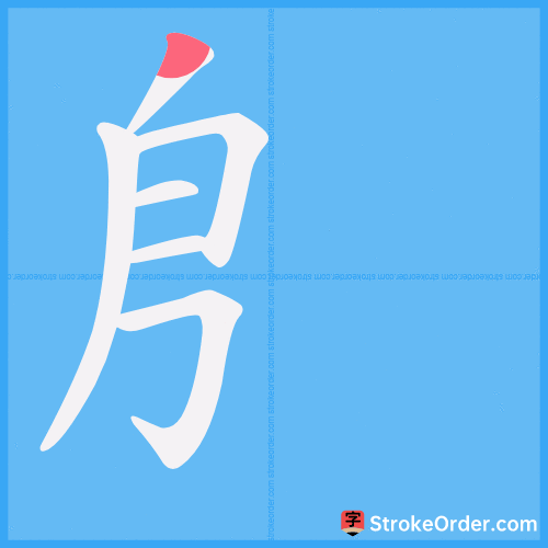 㐆 Stroke Order Animation