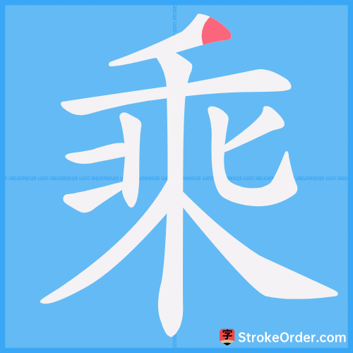 乘 Stroke Order Animation