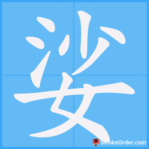 娑 Stroke Order Animation