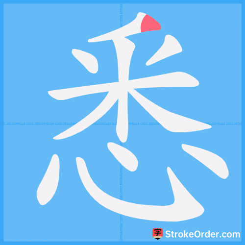 悉 Stroke Order Animation