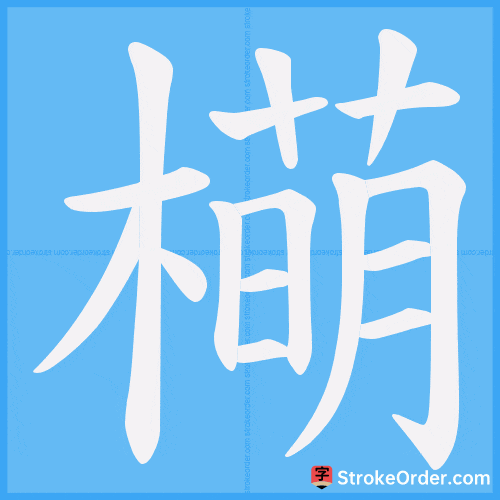 橗 Stroke Order Animation