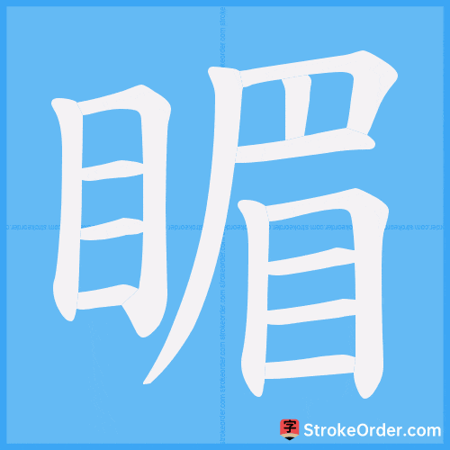 睸 Stroke Order Animation