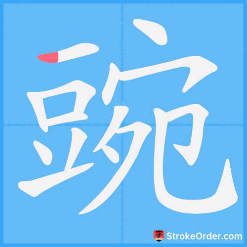 豌 Stroke Order Animation
