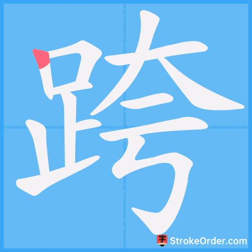跨 Stroke Order Animation