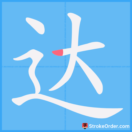 达 Stroke Order Animation