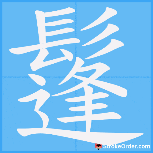 鬔 Stroke Order Animation