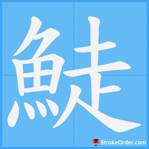 鯐 Stroke Order Animation