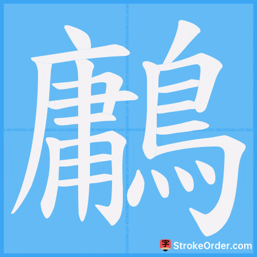 鷛 Stroke Order Animation