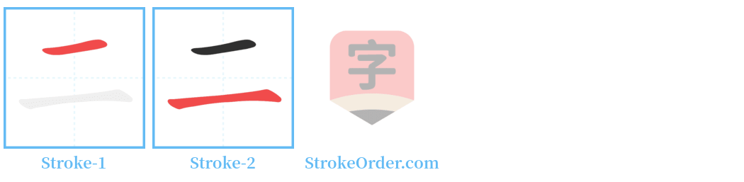 二 Stroke Order Diagrams