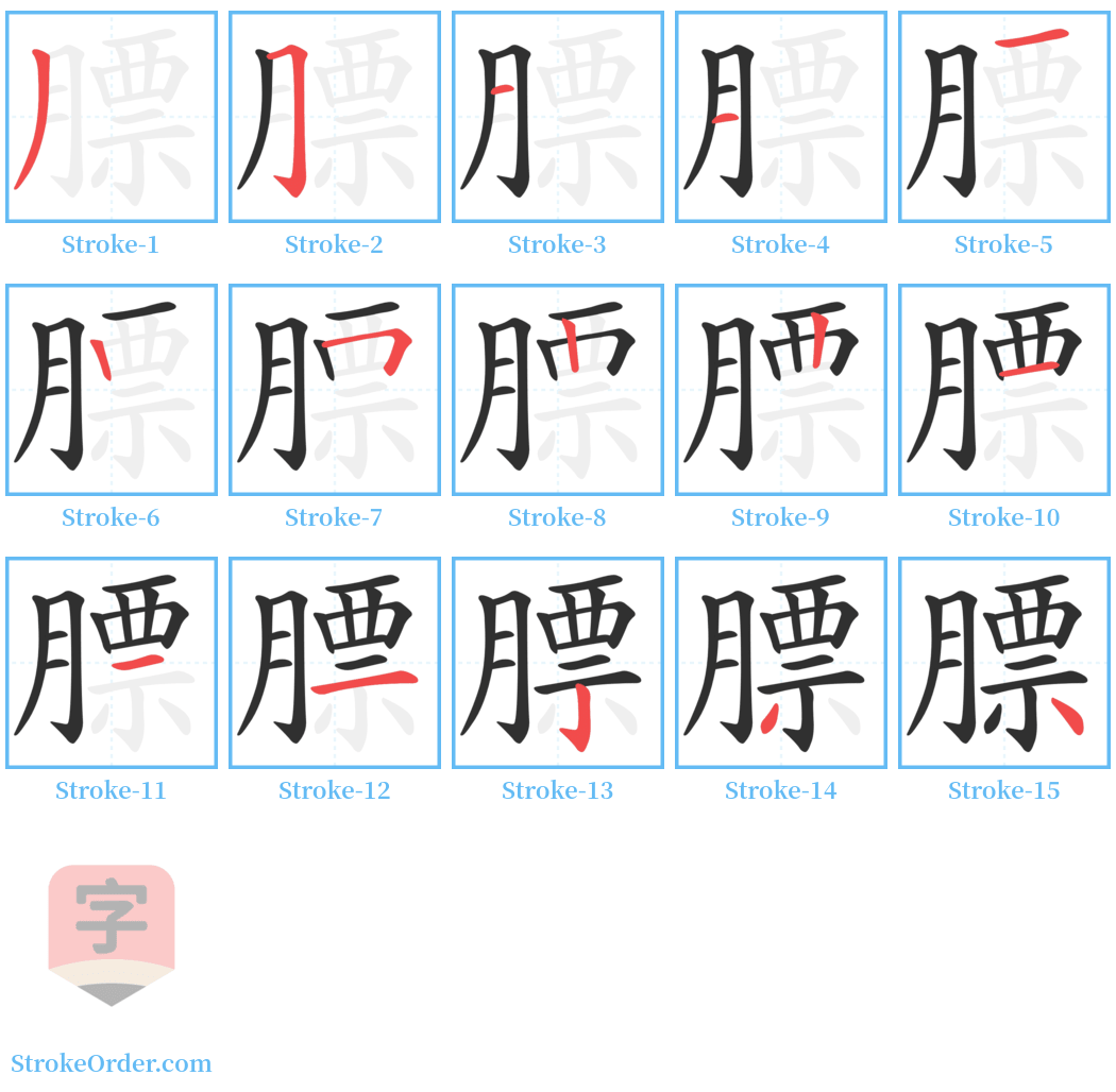 膘 Stroke Order Diagrams