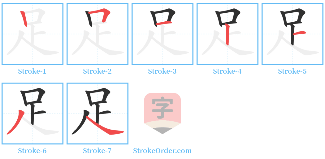 䟕 Stroke Order Diagrams
