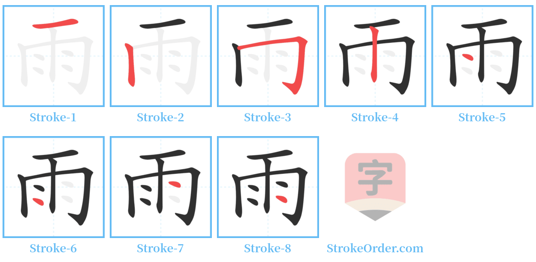 䨪 Stroke Order Diagrams