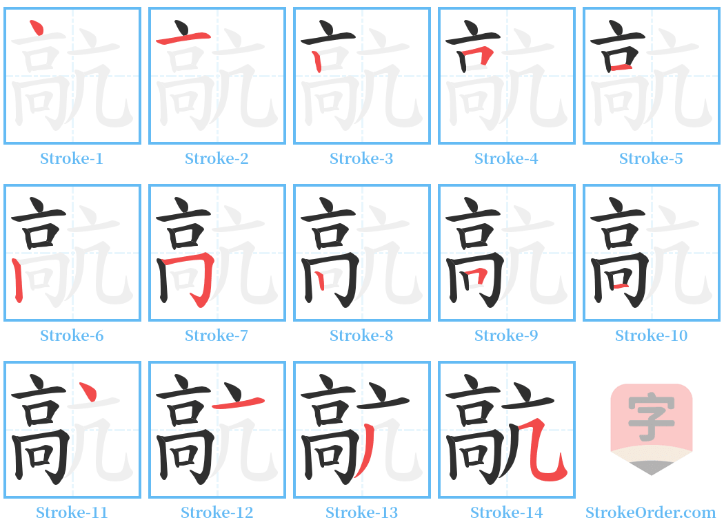 髚 Stroke Order Diagrams