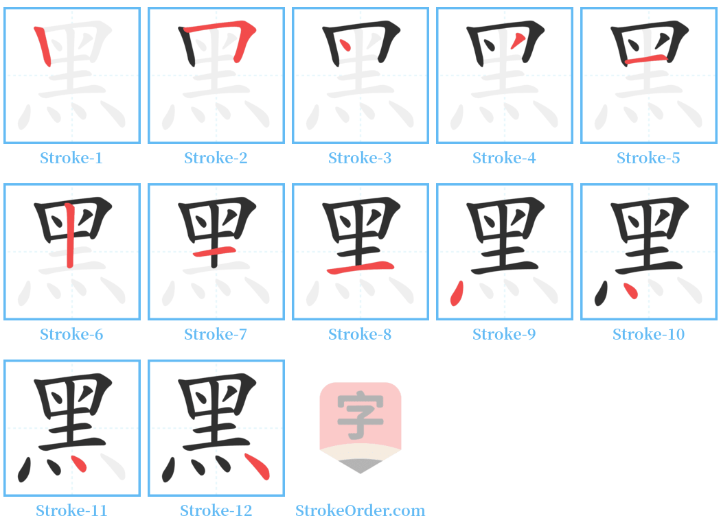 䵠 Stroke Order Diagrams